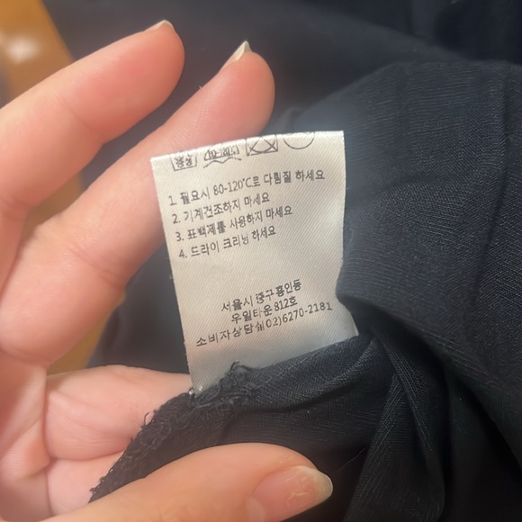 Black Roy Blanc Linen Dress - Picture 14 of 14